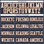 Custom Texas Orange-White Navy Football Jersey - Authentic Mesh Jersey Custom Navy Texas Orange-White Mesh Authentic Football - Image 3