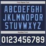 Custom Authentic Baseball Jersey in Navy, White, and Light Blue - Style 7502 Custom Navy White-Light Blue Authentic Baseball - Image 5