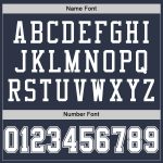 Custom Authentic Football Jersey - Navy White Mesh Design Custom Navy White Mesh Authentic Football Jersey - Image 4