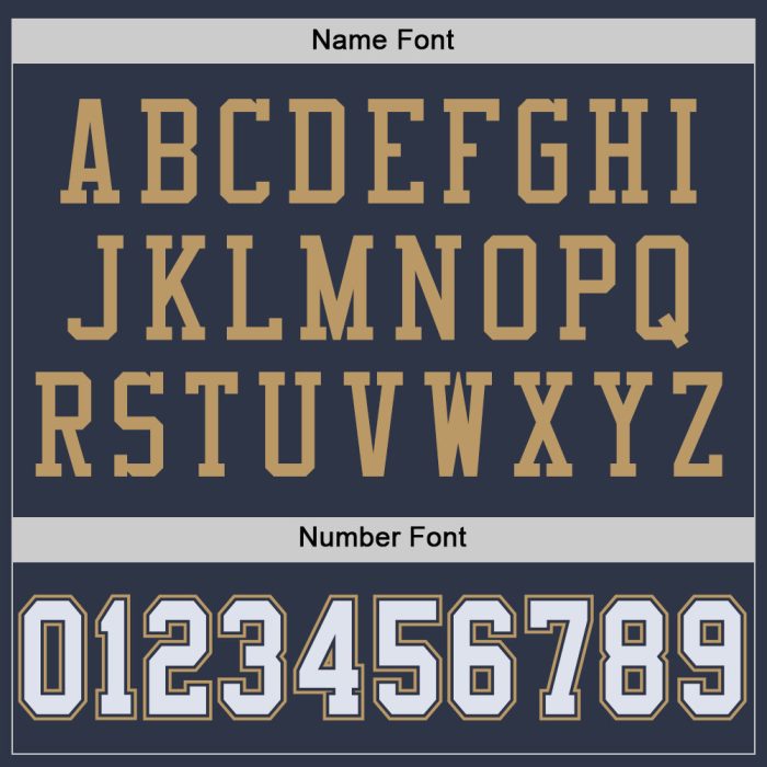 Custom Navy White-Gold Authentic Throwback Football Jersey, Mesh Design Custom Navy White-Old Gold Mesh Authentic Throwback - Image 4