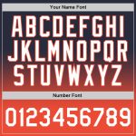 Custom Navy White Orange Fade Basketball Jersey - Authentic Fashion Sports Apparel Custom Navy White-Orange Authentic Fade - Image 3