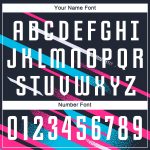 Custom Navy Pink Light Blue Soccer Uniform Jersey - Sublimation Sports Apparel Custom Navy White Pink-Light Blue Sublimation - Image 5