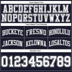 Custom Navy White-Silver Gray Basketball Shorts - Authentic Throwback Design Custom Navy White-Silver Gray Authentic Throwback - Image 3