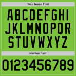 Neon Green Performance T-Shirt for Men and Women - Custom Black Design Custom Neon Green Black Performance T-Shirt - Image 4