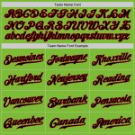 Custom Neon Green Black Red Baseball Jersey - Authentic Design for Fans Custom Neon Green Black-Red Authentic Baseball Jersey - Image 4