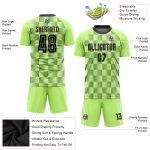 Custom Neon Green Black Soccer Jersey - Sublimation Uniform for Team Sports Custom Neon Green Black Third Sublimation Soccer - Image 3