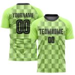 Custom Neon Green Black Soccer Jersey - Sublimation Uniform for Team Sports Custom Neon Green Black Third Sublimation Soccer