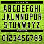 Neon Green Black White Custom Two-Button Unisex Softball Jersey Custom Neon Green Black-White Two-Button Unisex Softball - Image 5