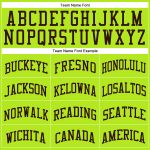 Neon Green Brown Basketball Jersey - Custom Authentic Throwback Style Custom Neon Green Brown Authentic Throwback Basketball - Image 3