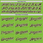 Authentic Custom Neon Green Brown White Baseball Jersey for Men Custom Neon Green Brown-White Authentic Baseball Jersey - Image 4