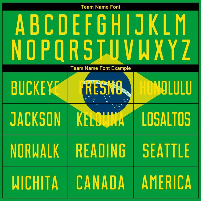 Brazilian Flag Soccer Jersey Custom Neon Green and Gold-Royal Sublimation Design Custom Neon Green Gold-Royal Sublimation - Image 4
