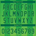 Custom Neon Green 3D Pattern Baseball Jersey - Authentic Kelly Green Design Custom Neon Green Kelly Green 3D Pattern Design - Image 5