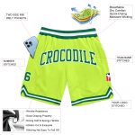 Custom Neon Green Kelly Green Authentic Throwback Basketball Shorts - Stylish Sportswear for Comfort and Performance Custom - Image 2