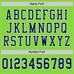 Neon Green Navy White Custom Football Jersey - Authentic Mesh Design Custom Neon Green Navy-White Mesh Authentic Football - Image 4