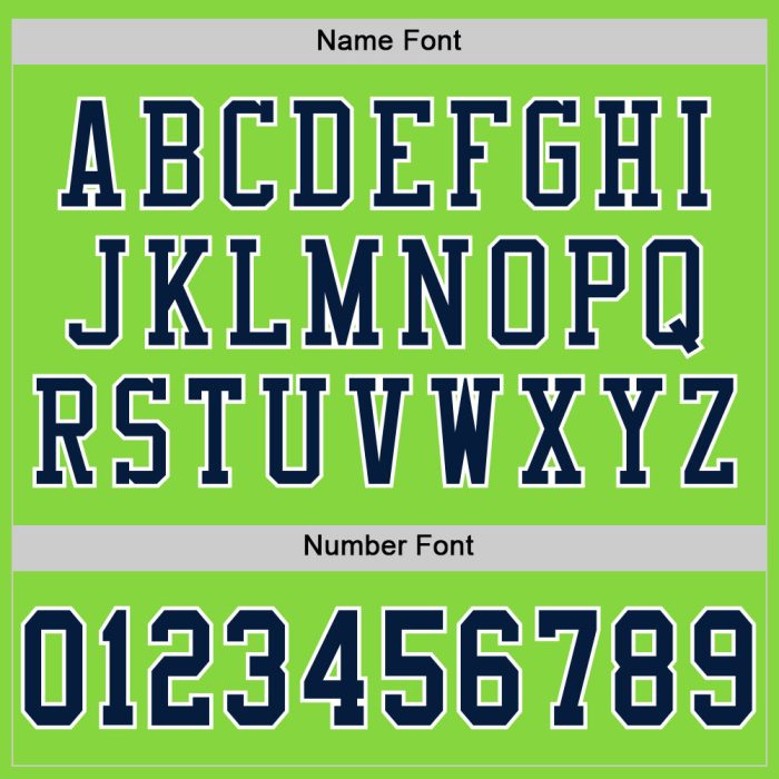 Neon Green Navy White Custom Football Jersey - Authentic Mesh Design Custom Neon Green Navy-White Mesh Authentic Football - Image 4