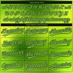Custom Neon Green Black 3D Pattern Baseball Jersey - Authentic Design Sports Apparel Custom Neon Green Neon Green-Black 3D - Image 4