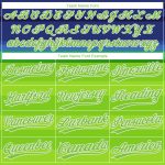 Custom Neon Green Baseball Jersey with Royal 3D Pattern Design - Authentic Sports Apparel Custom Neon Green Neon Green-Royal - Image 4