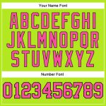 Neon Green Pink Black Custom Throwback Basketball Jersey Authentic Style Custom Neon Green Pink-Black Authentic Throwback - Image 4