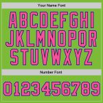 Authentic Custom Basketball Jersey in Neon Green, Pink, and Light Blue Custom Neon Green Pink-Light Blue Authentic Basketball - Image 3