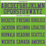 Custom Neon Green Purple Football Jersey - Authentic Mesh Design Custom Neon Green Purple Mesh Authentic Football Jersey - Image 3