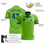 Neon Green Custom Golf Polo Shirt for Royal Performance - Stylish Activewear Custom Neon Green Royal Performance Golf Polo - Image 3