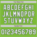 Neon Green White Navy Fade Fashion Baseball Jersey - Custom Authentic Design Custom Neon Green White-Navy Authentic Fade - Image 3