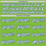 Neon Green White-Royal Authentic Fade Baseball Jersey - Custom Fashion Jersey Custom Neon Green White-Royal Authentic Fade - Image 4