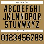 Old Gold Black Cream Performance Long Sleeve T-Shirt - Custom Fit Custom Old Gold Black-Cream Long Sleeve Performance T-Shirt - Image 5