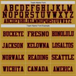 Old Gold Red-Black Custom Football Jersey - Authentic Mesh Sports Apparel Custom Old Gold Red-Black Mesh Authentic Football - Image 3