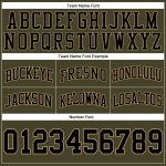 Custom Olive Black-Old Gold Salute To Service Basketball Shorts - Authentic Throwback Design Custom Olive Black-Old Gold - Image 3