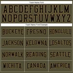 Custom Salute to Service Long Sleeve Performance T-Shirt in Olive Black-Old Gold Custom Olive Black-Old Gold Long Sleeve - Image 4