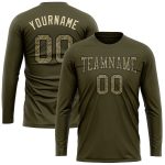 Custom Olive Camo-Black Performance T-Shirt for Salute to Service - Long Sleeve Custom Olive Camo-Black Long Sleeve Performance - Image 2