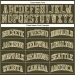 Olive Camo-Cream Basketball Jersey - Custom Authentic Salute To Service Throwback Custom Olive Camo-Cream Authentic Throwback - Image 3