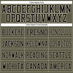 Custom Olive Cream-Black Mesh Football Jersey - Authentic Salute To Service Design Custom Olive Cream-Black Mesh Authentic - Image 3