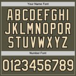 Custom Olive Performance T-Shirt for Salute to Service, Black Style 5518 Custom Olive Cream-Black Performance Salute To Service - Image 4