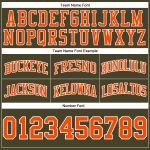 Custom Olive Orange White Basketball Shorts Salute To Service Authentic Throwback Custom Olive Orange-White Authentic Throwback - Image 3