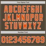 Custom Olive Orange White Bomber Varsity Letterman Jacket - Salute To Service Full-Snap Design Custom Olive Orange-White - Image 5