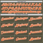 Custom Olive Orange White Performance T-Shirt for Salute to Service - Style 6711 Custom Olive Orange-White Performance Salute - Image 3