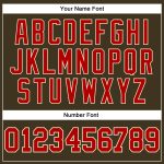 Custom Olive Red-Cream Basketball Jersey - Authentic Throwback Salute To Service Custom Olive Red-Cream Authentic Throwback - Image 4