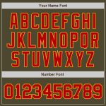 Olive Red-Gold Authentic Salute To Service Baseball Jersey - Custom Design for Fans Custom Olive Red-Gold Authentic Salute - Image 5