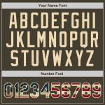 Custom Olive Vintage USA Flag Basketball Jersey - Authentic Salute To Service Throwback Custom Olive Vintage USA Flag-Cream - Image 3