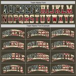 Custom Olive Vintage USA Flag Basketball Jersey - Authentic Salute To Service Throwback Custom Olive Vintage USA Flag-Cream - Image 4