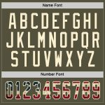 Custom Olive Vintage USA Flag Hockey Jersey - Cream Red Salute To Service Custom Olive Vintage USA Flag Cream-Red Salute - Image 4