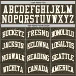 Custom Olive White Old Gold Basketball Jersey - Authentic Throwback Salute To Service Custom Olive White-Old Gold Authentic - Image 4
