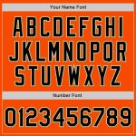 Custom Orange Black Old Gold Baseball Jersey - Authentic Sports Apparel Custom Orange Black-Old Gold Authentic Baseball Jersey - Image 5