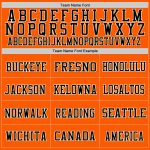 Custom Orange Black Gold Mesh Throwback Football Jersey Authentic Custom Orange Black-Old Gold Mesh Authentic Throwback Football - Image 3