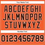 Custom Performance Long Sleeve T-Shirt in Orange Brown and White Custom Orange Brown-White Long Sleeve Performance T-Shirt - Image 5