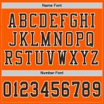 Custom Throwback Football Jersey - Orange Brown White Mesh Authentic Design Custom Orange Brown-White Mesh Authentic Throwback - Image 4