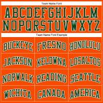 Custom Basketball Jersey Authentic Throwback Orange Green White Design Custom Orange Green-White Authentic Throwback Basketball - Image 3