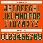 Custom Basketball Jersey Authentic Throwback Orange Green White Design Custom Orange Green-White Authentic Throwback Basketball - Image 4